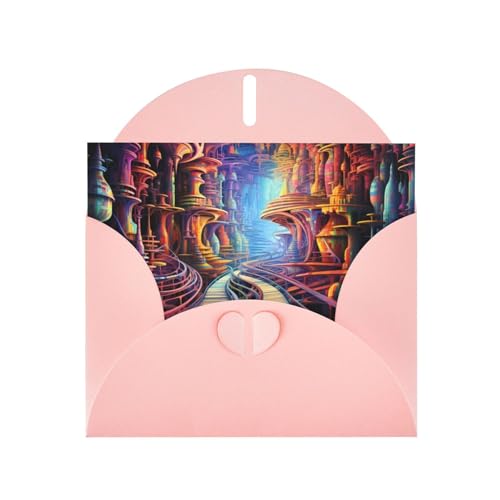 LLKGOT Fantastische Underground Road Bilder-Grußkarte – Premium-Perlglanz-Papier, doppelseitiges Perlmutt-Design LLKGOT Fantastische Underground Road Bilder-Grußkarte – Premium-Perlglanz-Papier, doppelseitiges Perlmutt-Design von LLKGOT