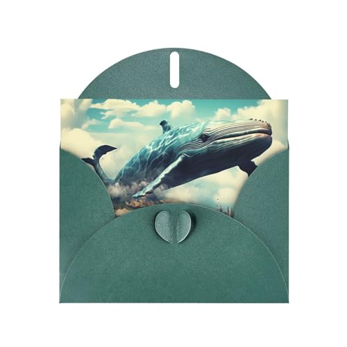 LLKGOT Fantastische Walbild-Grußkarte – Premium-Perlglanz-Papier, doppelseitiges Perlmutt-Design LLKGOT Fantastische Walbild-Grußkarte – Premium-Perlglanz-Papier, doppelseitiges Perlmutt-Design von LLKGOT