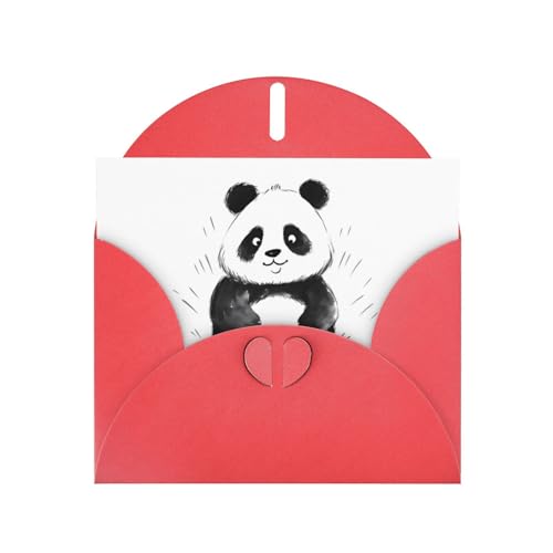 LLKGOT Fat Panda Bilder-Grußkarte – Premium-Perlglanz-Papier, doppelseitiges Perlmutt-Design LLKGOT Fat Panda Bilder-Grußkarte – Premium-Perlglanz-Papier, doppelseitiges Perlmutt-Design von LLKGOT