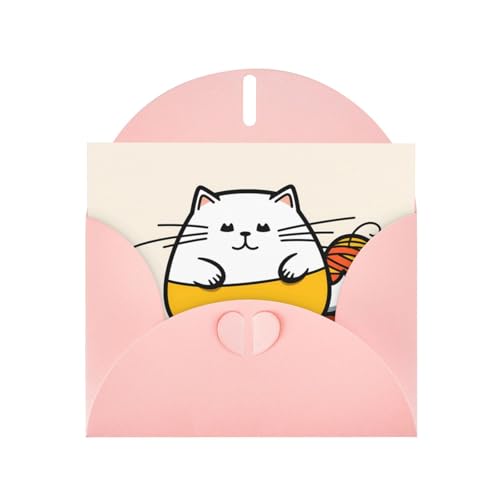 LLKGOT Grußkarte mit Bild "Fat Cat" – Premium-Perlglanz-Papier, doppelseitiges Perlmutt-Design LLKGOT Grußkarte mit Bild "Fat Cat" – Premium-Perlglanz-Papier, doppelseitiges Perlmutt-Design von LLKGOT