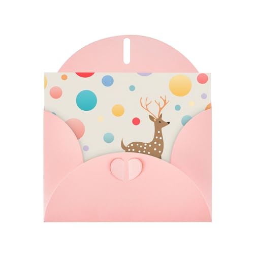 LLKGOT Grußkarte mit Elch-Illustrationsbild, Premium-Perlglanz-Papier, doppelseitig, Perlen-Effekt-Design LLKGOT Grußkarte mit Elch-Illustrationsbild, Premium-Perlglanz-Papier, doppelseitig, Perlen-Effekt-Design von LLKGOT
