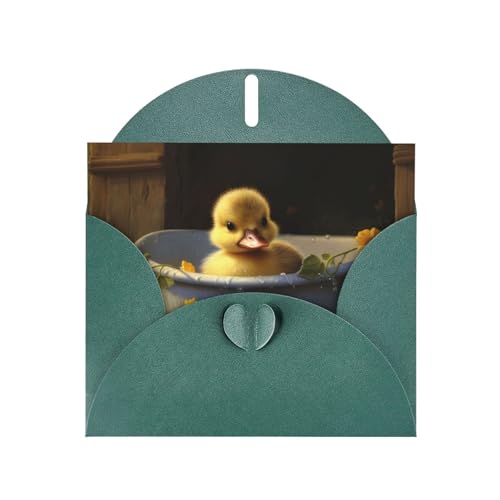 LLKGOT Grußkarte mit Entchen in der Badewanne, hochwertiges Perlglanz-Papier, doppelseitig, Perlmutt-Design LLKGOT Grußkarte mit Entchen in der Badewanne, hochwertiges Perlglanz-Papier, doppelseitig, Perlmutt-Design von LLKGOT