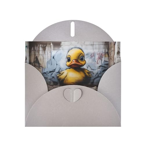 LLKGOT Grußkarte mit Entenkritzelbild, Premium-Perlglanz-Papier, doppelseitig, Perlen-Effekt-Design LLKGOT Grußkarte mit Entenkritzelbild, Premium-Perlglanz-Papier, doppelseitig, Perlen-Effekt-Design von LLKGOT