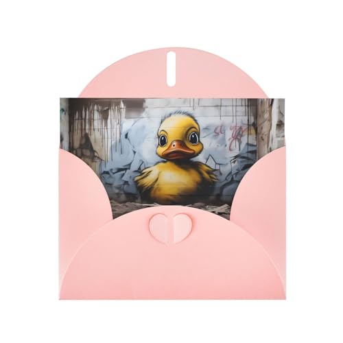 LLKGOT Grußkarte mit Entenkritzelbild, Premium-Perlglanz-Papier, doppelseitig, Perlen-Effekt-Design LLKGOT Grußkarte mit Entenkritzelbild, Premium-Perlglanz-Papier, doppelseitig, Perlen-Effekt-Design von LLKGOT