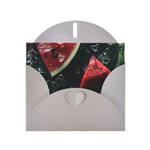 LLKGOT Grußkarte mit Melone im Wasserbild, Premium-Perlglanz-Papier, doppelseitig, Perlglanz-Design LLKGOT Grußkarte mit Melone im Wasserbild, Premium-Perlglanz-Papier, doppelseitig, Perlglanz-Design von LLKGOT