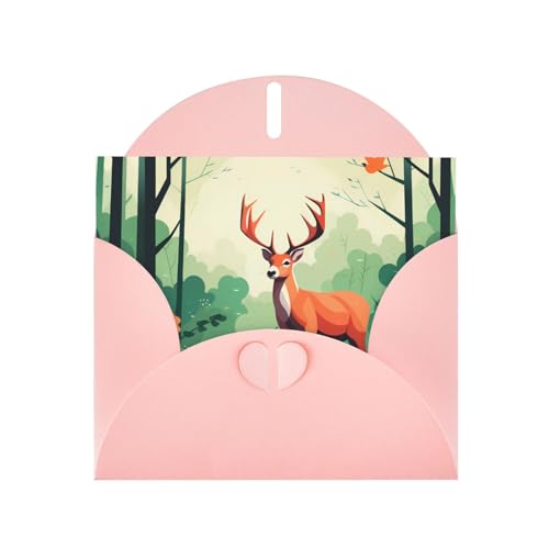 LLKGOT Grußkarte mit Rehkitz-Illustrationsbild, Premium-Perlglanz-Papier, doppelseitig, Perlen-Effekt-Design LLKGOT Grußkarte mit Rehkitz-Illustrationsbild, Premium-Perlglanz-Papier, doppelseitig, Perlen-Effekt-Design von LLKGOT