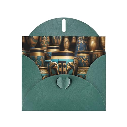 LLKGOT Grußkarte mit ägyptischem magischem Glas – Premium-Perlglanz-Papier, doppelseitiges Perlmutt-Design LLKGOT Grußkarte mit ägyptischem magischem Glas – Premium-Perlglanz-Papier, doppelseitiges Perlmutt-Design von LLKGOT