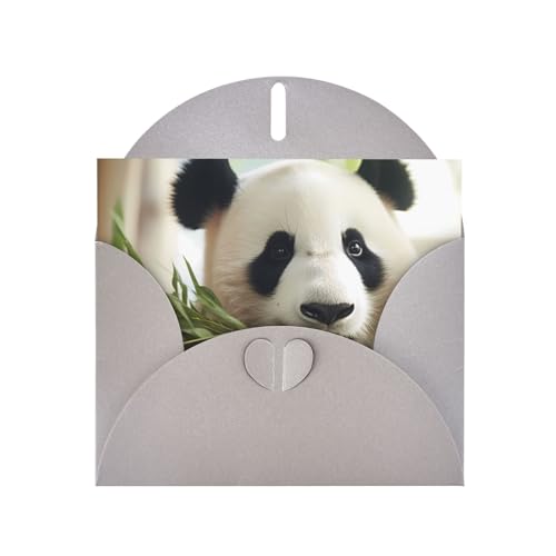 LLKGOT Grußkarte mit dumm Panda-Bild, Premium-Perlglanz-Papier, doppelseitig, Perlen-Effekt-Design LLKGOT Grußkarte mit dumm Panda-Bild, Premium-Perlglanz-Papier, doppelseitig, Perlen-Effekt-Design von LLKGOT