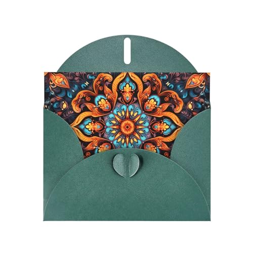 LLKGOT Grußkarte mit elegantem Kranzbild, Premium-Perlglanz-Papier, doppelseitig, Perlmutt-Design LLKGOT Grußkarte mit elegantem Kranzbild, Premium-Perlglanz-Papier, doppelseitig, Perlmutt-Design von LLKGOT