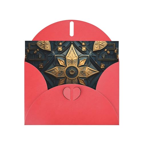 LLKGOT Grußkarte mit elegantem Metallkranz, Premium-Perlglanz-Papier, doppelseitig, Perlglanz-Design LLKGOT Grußkarte mit elegantem Metallkranz, Premium-Perlglanz-Papier, doppelseitig, Perlglanz-Design von LLKGOT