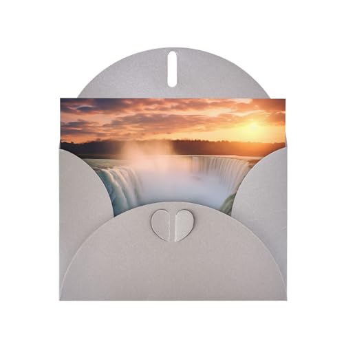 LLKGOT Grußkarte mit herrlichen Wasserfällen – Premium-Perlglanz-Papier, doppelseitiges Perlglanz-Design LLKGOT Grußkarte mit herrlichen Wasserfällen – Premium-Perlglanz-Papier, doppelseitiges Perlglanz-Design von LLKGOT