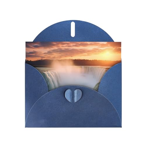 LLKGOT Grußkarte mit herrlichen Wasserfällen – Premium-Perlglanz-Papier, doppelseitiges Perlglanz-Design von LLKGOT