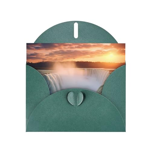 LLKGOT Grußkarte mit herrlichen Wasserfällen – Premium-Perlglanz-Papier, doppelseitiges Perlglanz-Design LLKGOT Grußkarte mit herrlichen Wasserfällen – Premium-Perlglanz-Papier, doppelseitiges Perlglanz-Design von LLKGOT