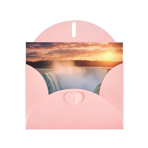 LLKGOT Grußkarte mit herrlichen Wasserfällen – Premium-Perlglanz-Papier, doppelseitiges Perlglanz-Design LLKGOT Grußkarte mit herrlichen Wasserfällen – Premium-Perlglanz-Papier, doppelseitiges Perlglanz-Design von LLKGOT