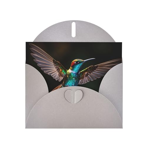 LLKGOT Grußkarte mit schönem Kolibri-Bild, Premium-Perlglanz-Papier, doppelseitig, Perlmutt-Design LLKGOT Grußkarte mit schönem Kolibri-Bild, Premium-Perlglanz-Papier, doppelseitig, Perlmutt-Design von LLKGOT