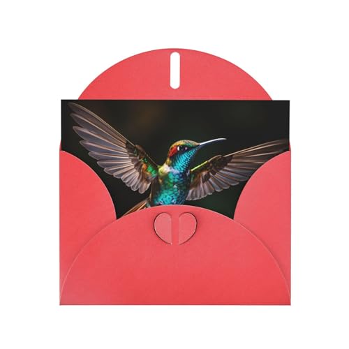 LLKGOT Grußkarte mit schönem Kolibri-Bild, Premium-Perlglanz-Papier, doppelseitig, Perlmutt-Design LLKGOT Grußkarte mit schönem Kolibri-Bild, Premium-Perlglanz-Papier, doppelseitig, Perlmutt-Design von LLKGOT