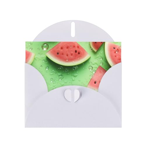 LLKGOT Grußkarte mit vielen Wassermelonenbildern – hochwertiges Perlglanz-Papier, doppelseitiges Perlmutt-Design LLKGOT Grußkarte mit vielen Wassermelonenbildern – hochwertiges Perlglanz-Papier, doppelseitiges Perlmutt-Design von LLKGOT