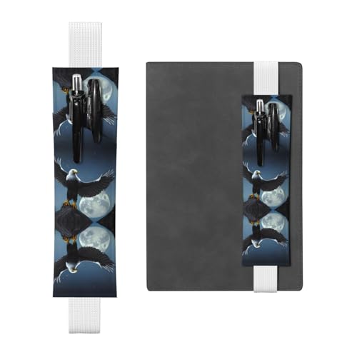 LLKGOT Leder-Stifthalter, Lesezeichen, Adler unter den Sternen, Druck für Hardcover-Tagebücher, Tagebücher, Planer, verstellbarer Riemen LLKGOT Leder-Stifthalter, Lesezeichen, Adler unter den Sternen, Druck für Hardcover-Tagebücher, Tagebücher, Planer, verstellbarer Riemen von LLKGOT