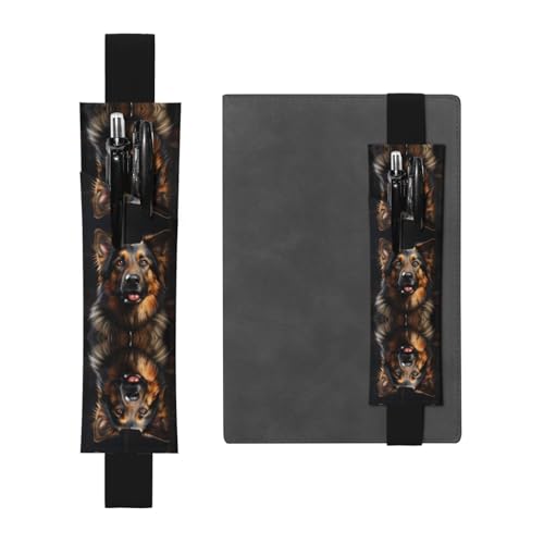 LLKGOT Leder-Stifthalter, Lesezeichen, Deutscher Schäferhund, Druck für Hardcover-Tagebücher, Tagebücher, Planer, verstellbarer Riemen LLKGOT Leder-Stifthalter, Lesezeichen, Deutscher Schäferhund, Druck für Hardcover-Tagebücher, Tagebücher, Planer, verstellbarer Riemen von LLKGOT