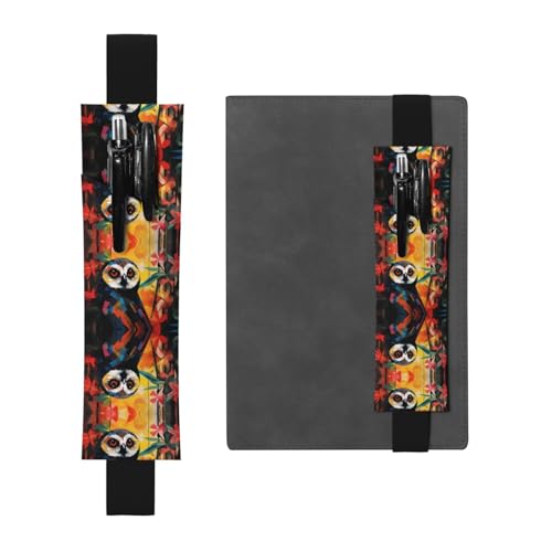 LLKGOT Leder-Stifthalter, Lesezeichen, Eule, Graffiti-Druck, für Hardcover-Tagebücher, Tagebücher, Planer, verstellbarer Riemen LLKGOT Leder-Stifthalter, Lesezeichen, Eule, Graffiti-Druck, für Hardcover-Tagebücher, Tagebücher, Planer, verstellbarer Riemen von LLKGOT