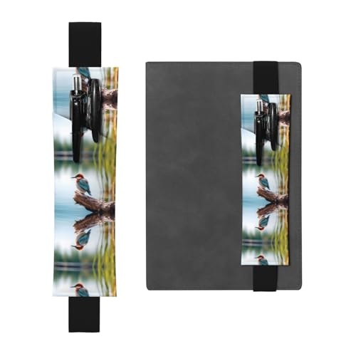 LLKGOT Leder-Stifthalter, Lesezeichen, Fettlagune, Vogeldruck, für Hardcover-Tagebücher, Tagebücher, Planer, verstellbarer Riemen LLKGOT Leder-Stifthalter, Lesezeichen, Fettlagune, Vogeldruck, für Hardcover-Tagebücher, Tagebücher, Planer, verstellbarer Riemen von LLKGOT