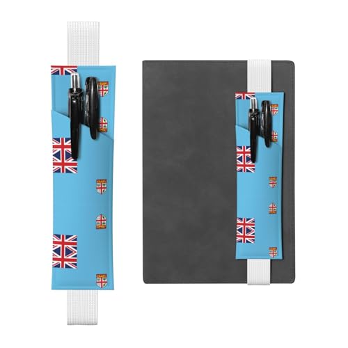 LLKGOT Leder-Stifthalter, Lesezeichen, Fidschi-Flagge, Druck für Hardcover-Tagebücher, Tagebücher, Planer, verstellbarer Riemen LLKGOT Leder-Stifthalter, Lesezeichen, Fidschi-Flagge, Druck für Hardcover-Tagebücher, Tagebücher, Planer, verstellbarer Riemen von LLKGOT