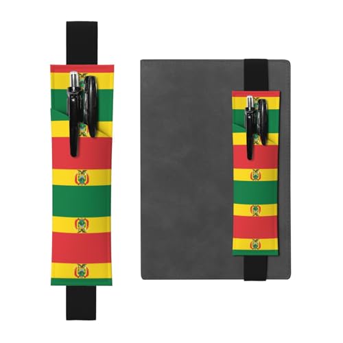 LLKGOT Leder-Stifthalter, Lesezeichen, Flagge von Bolivien, Druck für Hardcover-Tagebücher, Tagebücher, Planer, verstellbarer Riemen LLKGOT Leder-Stifthalter, Lesezeichen, Flagge von Bolivien, Druck für Hardcover-Tagebücher, Tagebücher, Planer, verstellbarer Riemen von LLKGOT