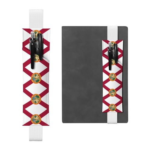 LLKGOT Leder-Stifthalter, Lesezeichen, Flagge von Florida, Druck für Hardcover-Tagebücher, Tagebücher, Planer, verstellbarer Riemen LLKGOT Leder-Stifthalter, Lesezeichen, Flagge von Florida, Druck für Hardcover-Tagebücher, Tagebücher, Planer, verstellbarer Riemen von LLKGOT