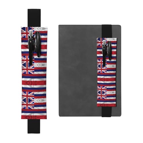 LLKGOT Leder-Stifthalter, Lesezeichen, Flagge von Hawaii, amerikanischer Druck, für gebundene Tagebücher, Planer, verstellbarer Riemen LLKGOT Leder-Stifthalter, Lesezeichen, Flagge von Hawaii, amerikanischer Druck, für gebundene Tagebücher, Planer, verstellbarer Riemen von LLKGOT