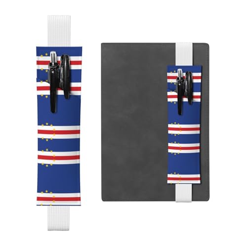LLKGOT Leder-Stifthalter, Lesezeichen, Flagge von Kapverde, Druck für Hardcover-Tagebücher, Tagebücher, Planer, verstellbarer Riemen LLKGOT Leder-Stifthalter, Lesezeichen, Flagge von Kapverde, Druck für Hardcover-Tagebücher, Tagebücher, Planer, verstellbarer Riemen von LLKGOT