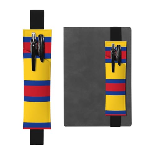LLKGOT Leder-Stifthalter, Lesezeichen, Flagge von Kolumbien, Druck für Hardcover-Tagebücher, Tagebücher, Planer, verstellbarer Riemen LLKGOT Leder-Stifthalter, Lesezeichen, Flagge von Kolumbien, Druck für Hardcover-Tagebücher, Tagebücher, Planer, verstellbarer Riemen von LLKGOT
