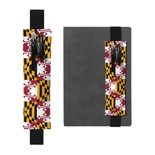LLKGOT Leder-Stifthalter, Lesezeichen, Flagge von Maryland, Druck für Hardcover-Tagebücher, Tagebücher, Planer, verstellbarer Riemen LLKGOT Leder-Stifthalter, Lesezeichen, Flagge von Maryland, Druck für Hardcover-Tagebücher, Tagebücher, Planer, verstellbarer Riemen von LLKGOT