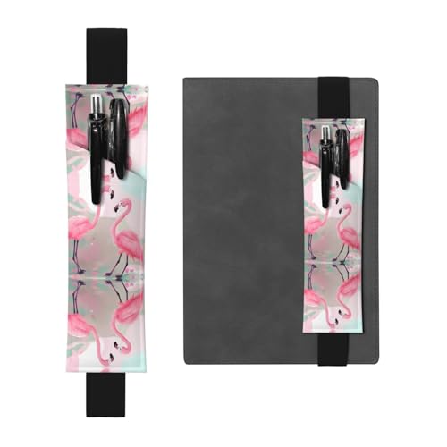 LLKGOT Leder-Stifthalter, Lesezeichen, Flamingo-Druck, für Hardcover-Tagebücher, Tagebücher, Planer, verstellbarer Riemen LLKGOT Leder-Stifthalter, Lesezeichen, Flamingo-Druck, für Hardcover-Tagebücher, Tagebücher, Planer, verstellbarer Riemen von LLKGOT