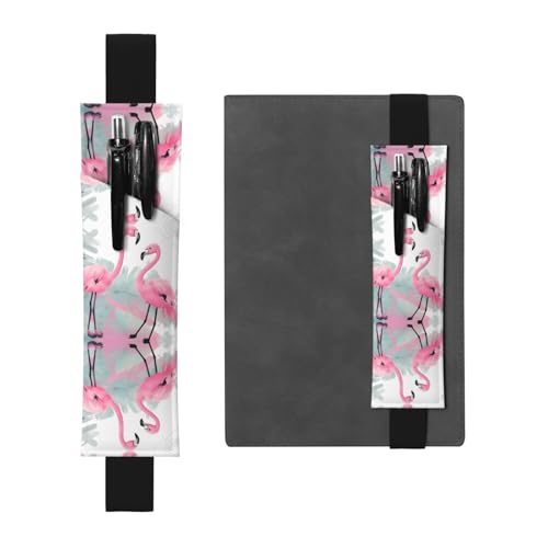 LLKGOT Leder-Stifthalter, Lesezeichen, Flamingo-Druck, für gebundene Tagebücher, Planer, verstellbarer Riemen LLKGOT Leder-Stifthalter, Lesezeichen, Flamingo-Druck, für gebundene Tagebücher, Planer, verstellbarer Riemen von LLKGOT