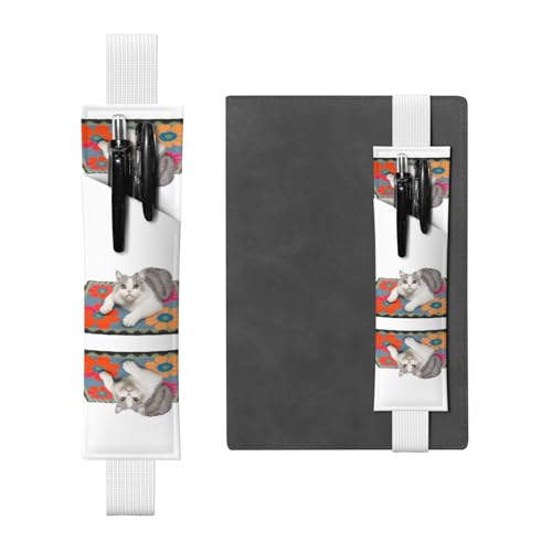 LLKGOT Leder-Stifthalter, Lesezeichen, Kätzchen auf dem Teppich, Druck für Hardcover-Tagebücher, Tagebücher, Planer, verstellbarer Riemen LLKGOT Leder-Stifthalter, Lesezeichen, Kätzchen auf dem Teppich, Druck für Hardcover-Tagebücher, Tagebücher, Planer, verstellbarer Riemen von LLKGOT