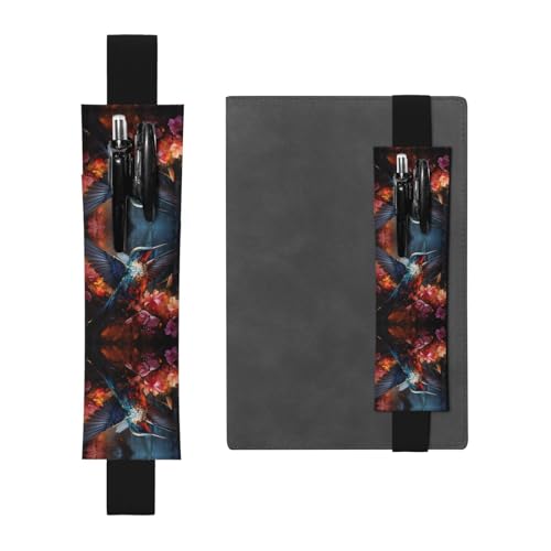 LLKGOT Leder-Stifthalter, Lesezeichen, Kolibri-Druck, für Hardcover-Tagebücher, Tagebücher, Planer, verstellbarer Riemen LLKGOT Leder-Stifthalter, Lesezeichen, Kolibri-Druck, für Hardcover-Tagebücher, Tagebücher, Planer, verstellbarer Riemen von LLKGOT
