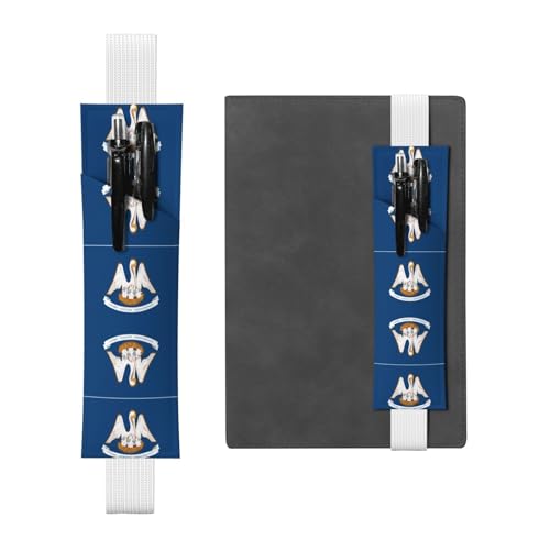LLKGOT Leder-Stifthalter, Lesezeichen, Louisiana, Flagge, Druck für Hardcover-Tagebücher, Tagebücher, Planer, verstellbarer Riemen LLKGOT Leder-Stifthalter, Lesezeichen, Louisiana, Flagge, Druck für Hardcover-Tagebücher, Tagebücher, Planer, verstellbarer Riemen von LLKGOT