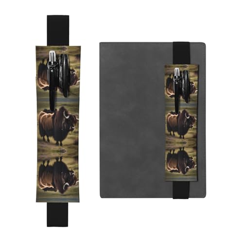 LLKGOT Leder-Stifthalter, Lesezeichen, Mighty Highland Yak Druck für Hardcover-Tagebücher, Tagebücher, Planer, verstellbarer Riemen LLKGOT Leder-Stifthalter, Lesezeichen, Mighty Highland Yak Druck für Hardcover-Tagebücher, Tagebücher, Planer, verstellbarer Riemen von LLKGOT