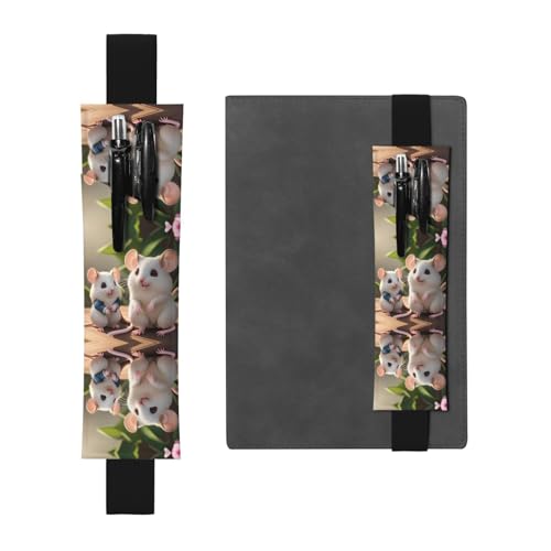 LLKGOT Leder-Stifthalter, Lesezeichen, Mutter und Kind, Ratten, Druck für Hardcover-Tagebücher, Tagebücher, Planer, verstellbarer Riemen LLKGOT Leder-Stifthalter, Lesezeichen, Mutter und Kind, Ratten, Druck für Hardcover-Tagebücher, Tagebücher, Planer, verstellbarer Riemen von LLKGOT