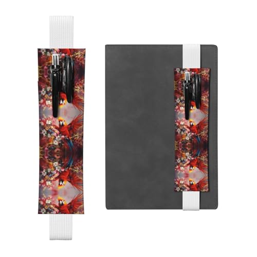 LLKGOT Leder-Stifthalter, Lesezeichen, Papagei, Kunst, Gemälde, Druck für Hardcover-Tagebücher, Tagebücher, Planer, verstellbarer Riemen LLKGOT Leder-Stifthalter, Lesezeichen, Papagei, Kunst, Gemälde, Druck für Hardcover-Tagebücher, Tagebücher, Planer, verstellbarer Riemen von LLKGOT