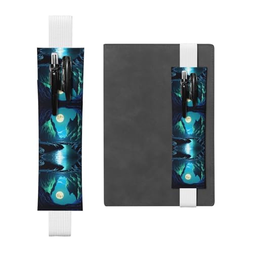 LLKGOT Leder-Stifthalter, Lesezeichen, Wassermondhöhle, Druck für Hardcover-Tagebücher, Tagebücher, Planer, verstellbarer Riemen LLKGOT Leder-Stifthalter, Lesezeichen, Wassermondhöhle, Druck für Hardcover-Tagebücher, Tagebücher, Planer, verstellbarer Riemen von LLKGOT