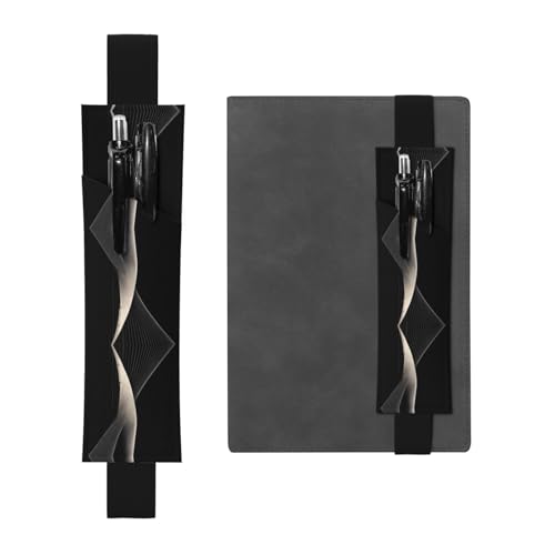 LLKGOT Leder-Stifthalter, Lesezeichen, abstrakte Kurven, Druck für Hardcover-Tagebücher, Tagebücher, Planer, verstellbarer Riemen LLKGOT Leder-Stifthalter, Lesezeichen, abstrakte Kurven, Druck für Hardcover-Tagebücher, Tagebücher, Planer, verstellbarer Riemen von LLKGOT