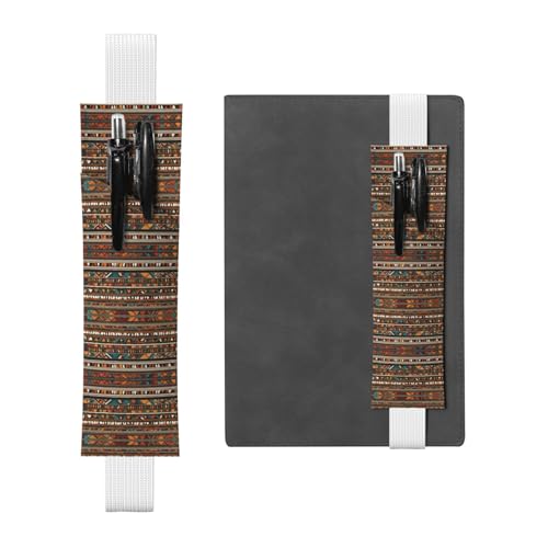 LLKGOT Leder-Stifthalter, Lesezeichen, afrikanisches Stammesmuster, Druck für Hardcover-Tagebücher, Tagebücher, Planer, verstellbarer Riemen LLKGOT Leder-Stifthalter, Lesezeichen, afrikanisches Stammesmuster, Druck für Hardcover-Tagebücher, Tagebücher, Planer, verstellbarer Riemen von LLKGOT