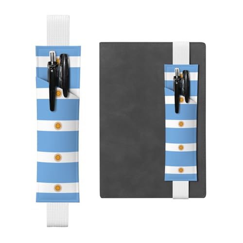 LLKGOT Leder-Stifthalter, Lesezeichen, argentinische Flagge, Druck für Hardcover-Tagebücher, Tagebücher, Planer, verstellbarer Riemen LLKGOT Leder-Stifthalter, Lesezeichen, argentinische Flagge, Druck für Hardcover-Tagebücher, Tagebücher, Planer, verstellbarer Riemen von LLKGOT