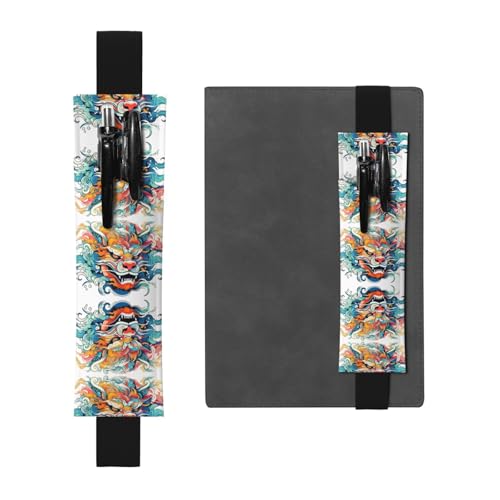 LLKGOT Leder-Stifthalter, Lesezeichen, bemalte Tierköpfe, Druck für Hardcover-Tagebücher, Tagebücher, Planer, verstellbarer Riemen LLKGOT Leder-Stifthalter, Lesezeichen, bemalte Tierköpfe, Druck für Hardcover-Tagebücher, Tagebücher, Planer, verstellbarer Riemen von LLKGOT