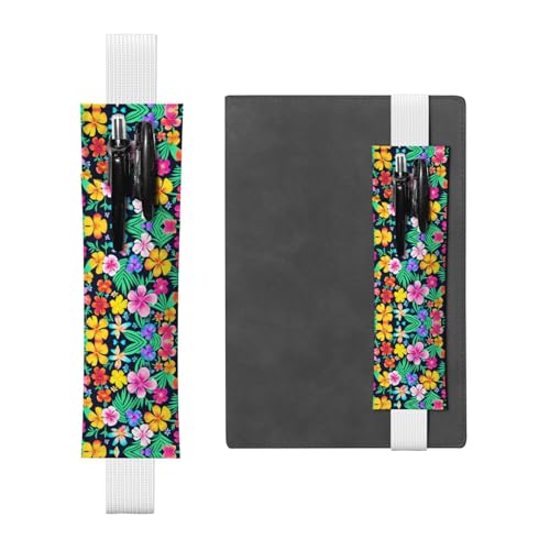 LLKGOT Leder-Stifthalter, Lesezeichen, buntes Blumendruck, für Hardcover-Tagebücher, Tagebücher, Planer, verstellbarer Riemen LLKGOT Leder-Stifthalter, Lesezeichen, buntes Blumendruck, für Hardcover-Tagebücher, Tagebücher, Planer, verstellbarer Riemen von LLKGOT