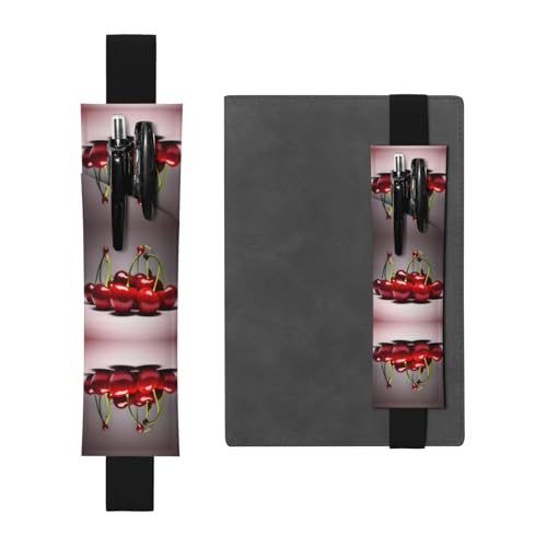 LLKGOT Leder-Stifthalter, Lesezeichen, chilenische Kirschen, Druck für Hardcover-Tagebücher, Tagebücher, Planer, verstellbarer Riemen LLKGOT Leder-Stifthalter, Lesezeichen, chilenische Kirschen, Druck für Hardcover-Tagebücher, Tagebücher, Planer, verstellbarer Riemen von LLKGOT