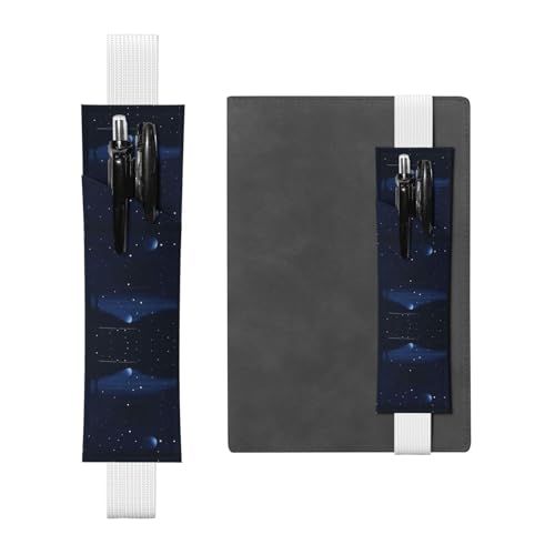 LLKGOT Leder-Stifthalter, Lesezeichen, dunkelblau, Nachtansicht-Druck für Hardcover-Tagebücher, Tagebücher, Planer, verstellbarer Riemen LLKGOT Leder-Stifthalter, Lesezeichen, dunkelblau, Nachtansicht-Druck für Hardcover-Tagebücher, Tagebücher, Planer, verstellbarer Riemen von LLKGOT