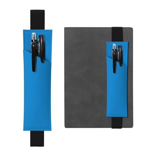 LLKGOT Leder-Stifthalter, Lesezeichen, einfarbig, blauer Druck, für Hardcover-Tagebücher, Tagebücher, Planer, verstellbarer Riemen LLKGOT Leder-Stifthalter, Lesezeichen, einfarbig, blauer Druck, für Hardcover-Tagebücher, Tagebücher, Planer, verstellbarer Riemen von LLKGOT