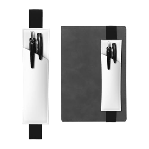LLKGOT Leder-Stifthalter, Lesezeichen, einfarbig, weißer Druck für Hardcover-Tagebücher, Tagebücher, Planer, verstellbarer Riemen LLKGOT Leder-Stifthalter, Lesezeichen, einfarbig, weißer Druck für Hardcover-Tagebücher, Tagebücher, Planer, verstellbarer Riemen von LLKGOT